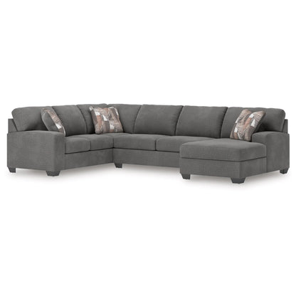 Newellen 3-Piece Sectional By Ashley - Hemp / Greystone