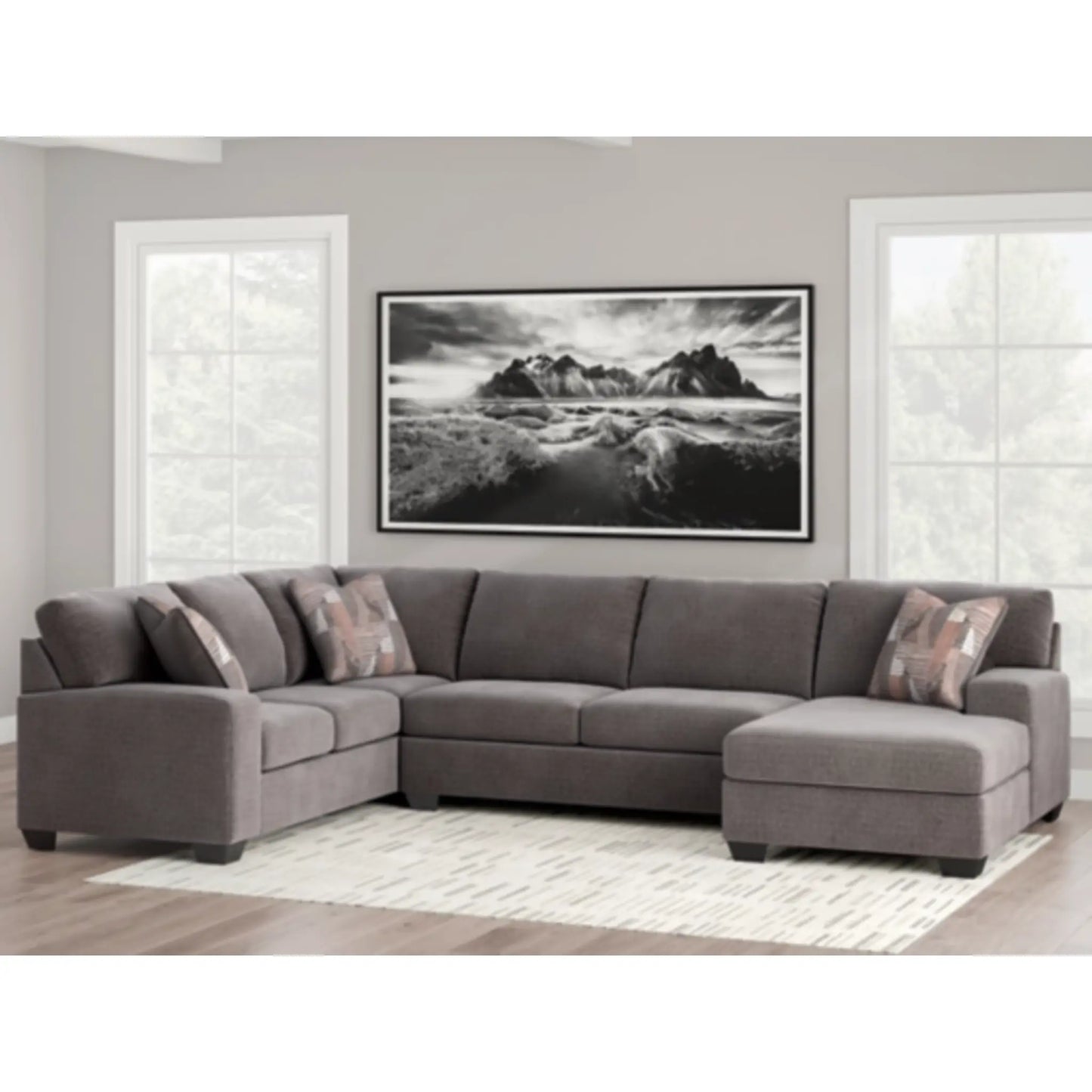 Seyler Lane 3-Piece Sectional By Ashley - Greystone