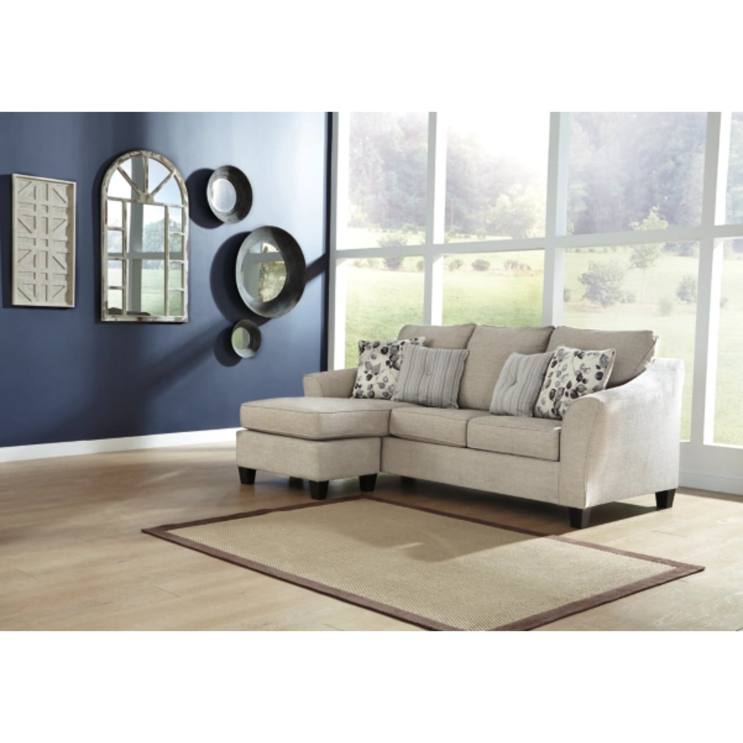Abney Sofa Chaise - Driftwood