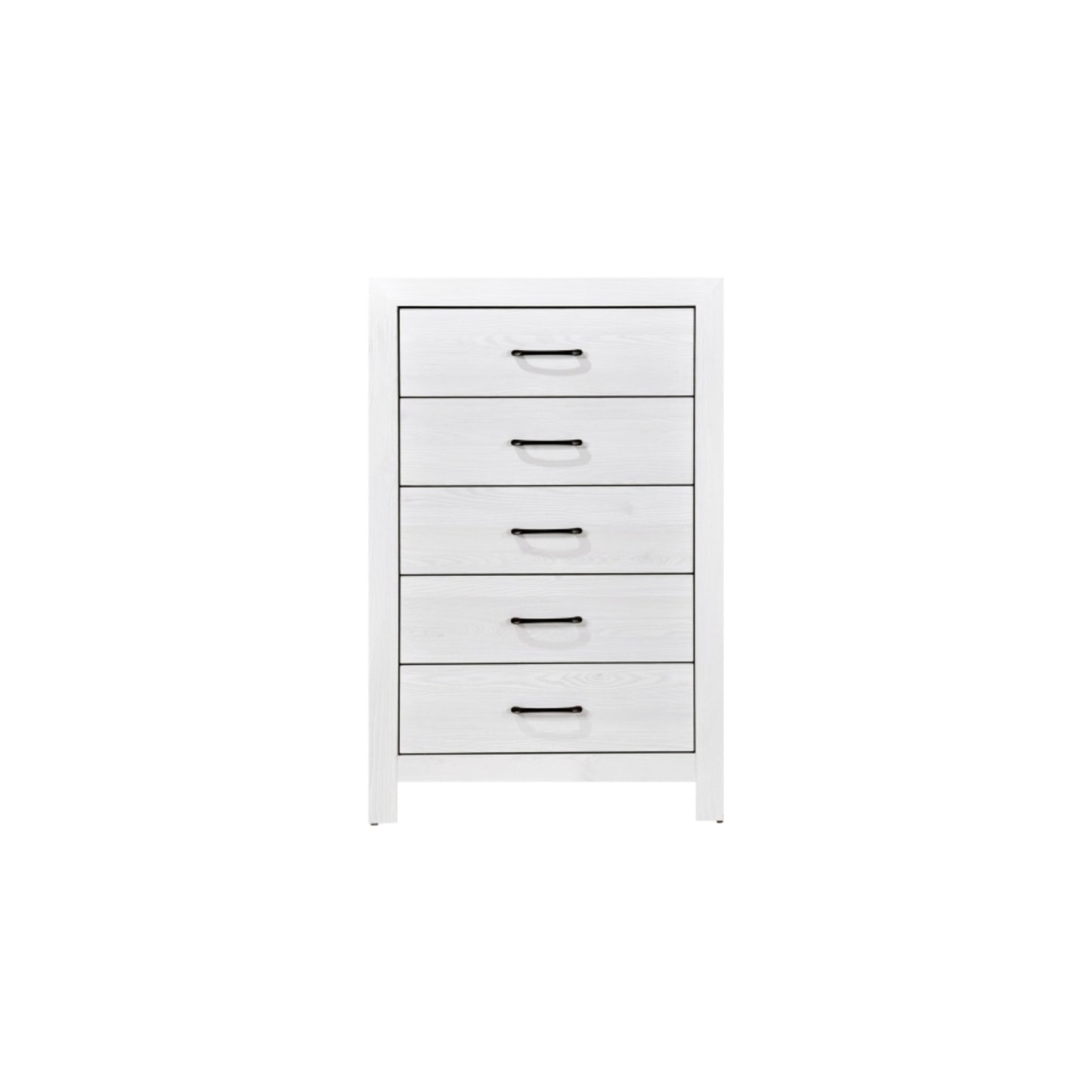 Pearl Luxe King 6pc Bedroom Set - 1534WH - White / Grey / Rustic Brown / Natural