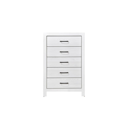 Pearl Luxe King 6pc Bedroom Set - 1534WH - White / Grey / Rustic Brown / Natural