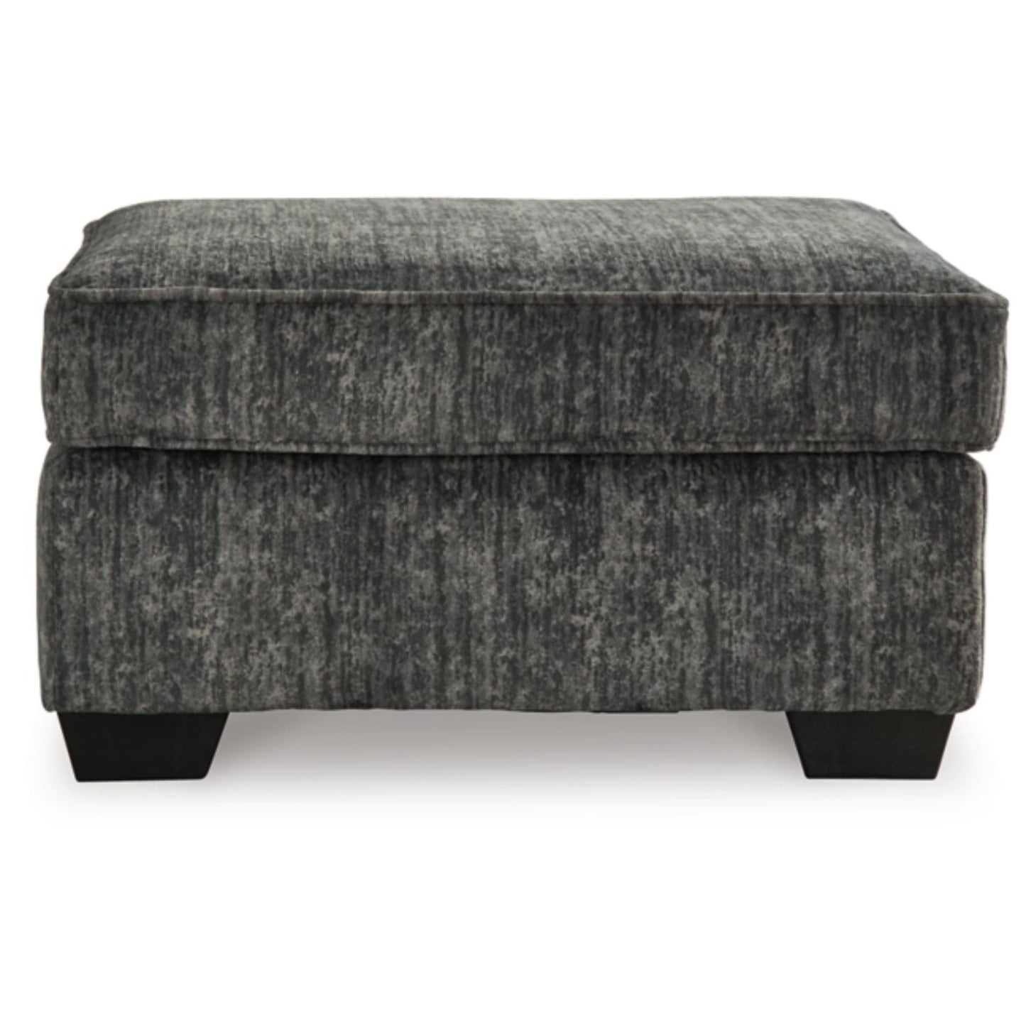 Lonoke Ottoman - Gunmetal / Parchment
