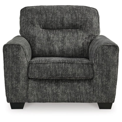 Lonoke Chair and a Half - Gunmetal / Parchment