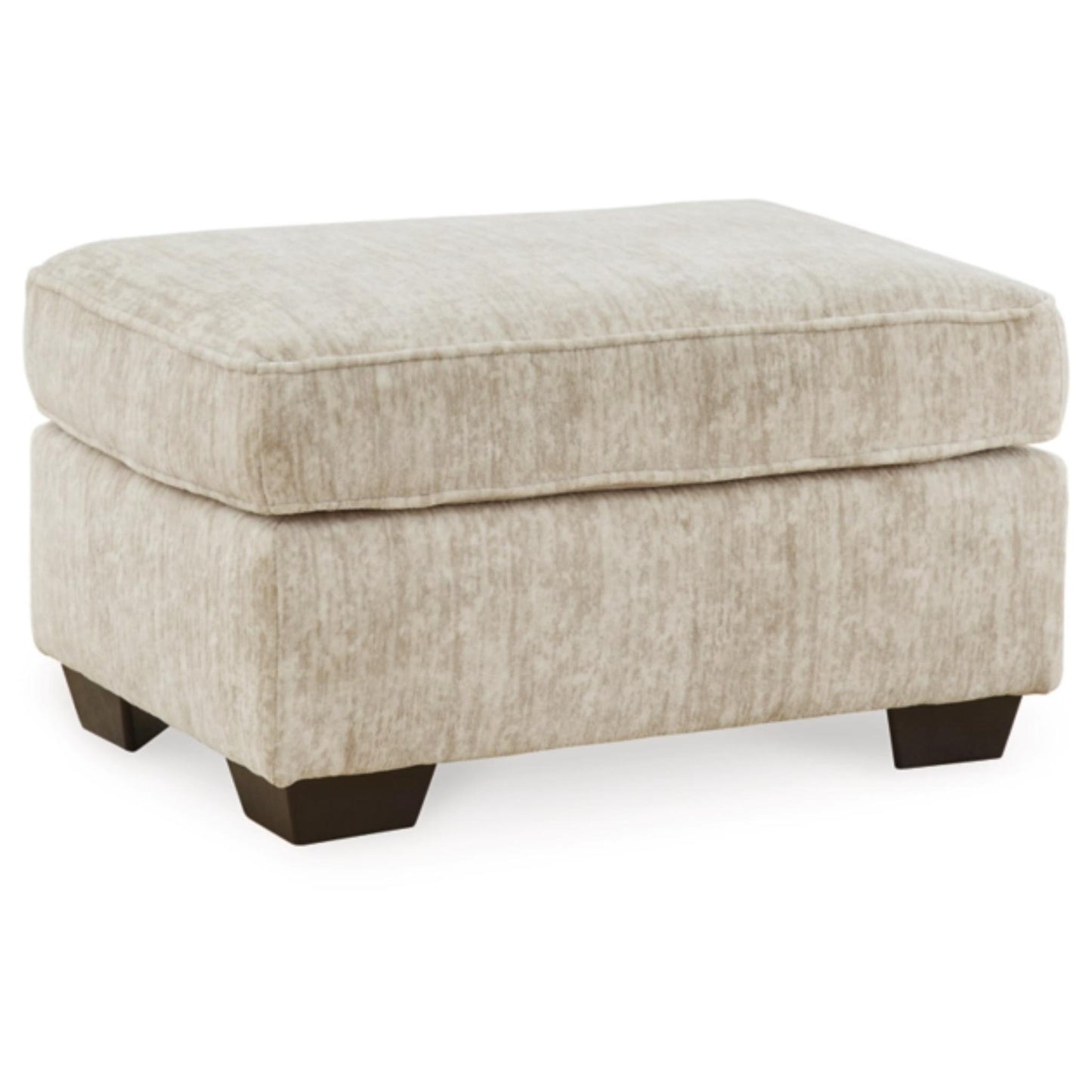 Lonoke Ottoman - Gunmetal / Parchment