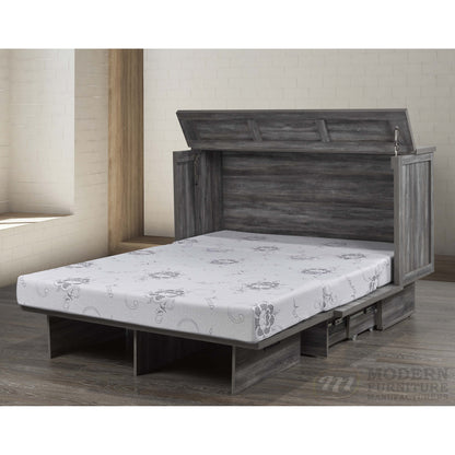 Queen Cabinet Bed With Mattress M 5050