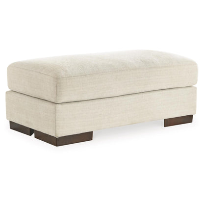 Maggie Ottoman - Birch / Flax