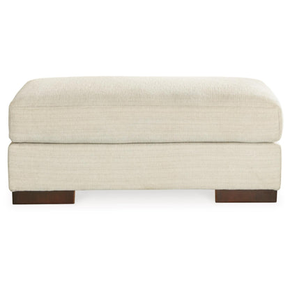 Maggie Ottoman - Birch / Flax