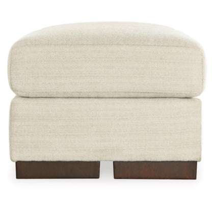 Maggie Ottoman - Birch / Flax