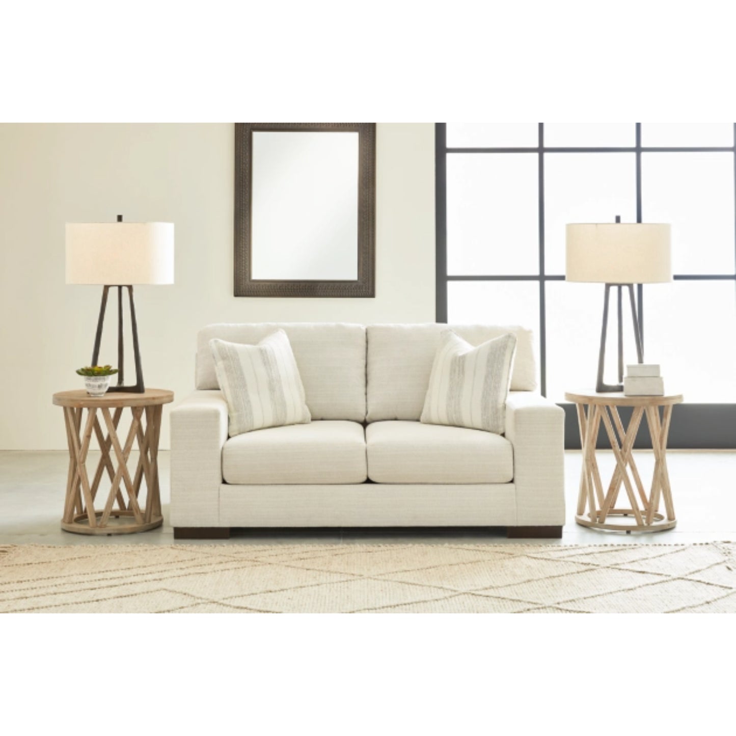 Maggie Loveseat - Birch / Flax