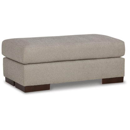 Maggie Ottoman - Birch / Flax