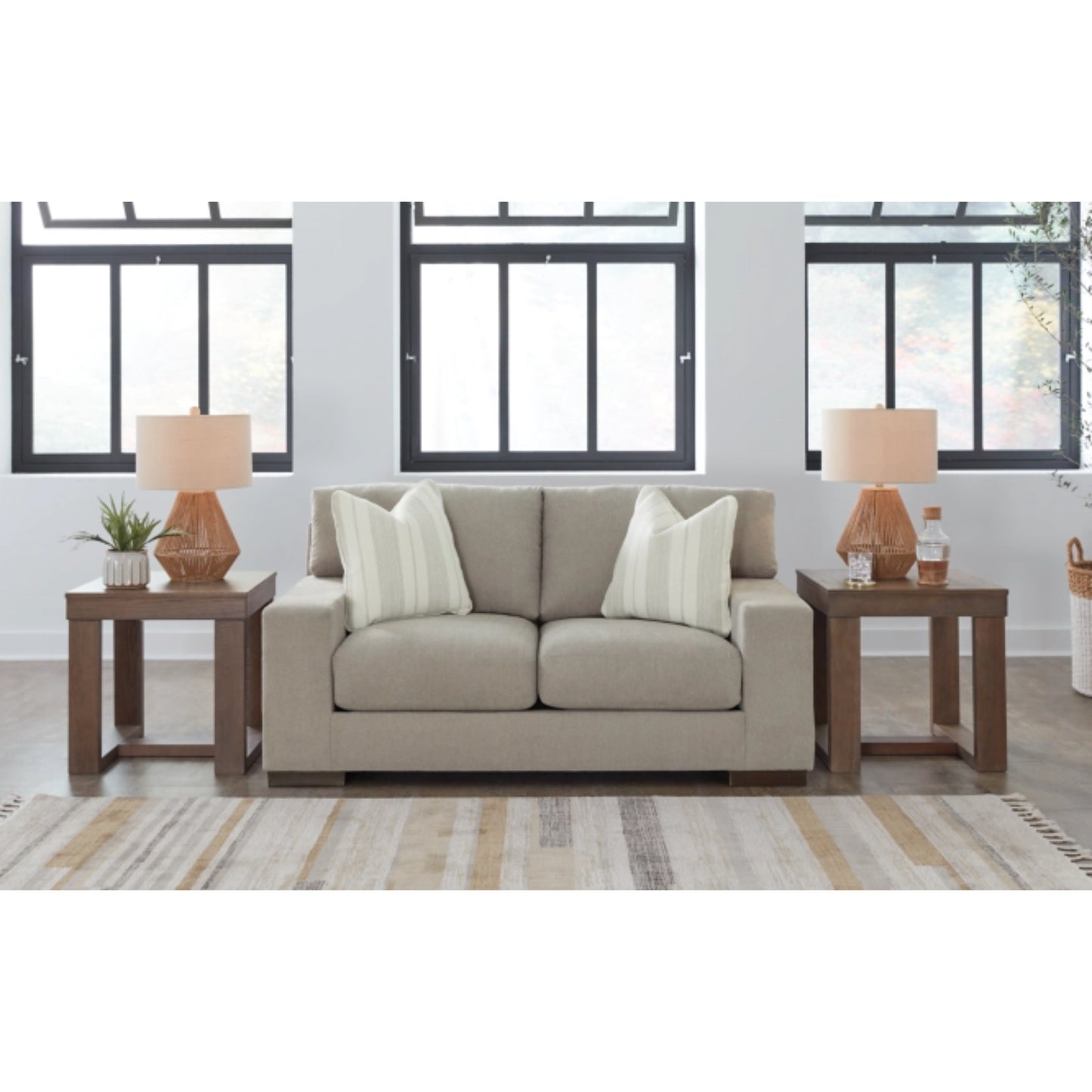 Maggie Loveseat - Birch / Flax