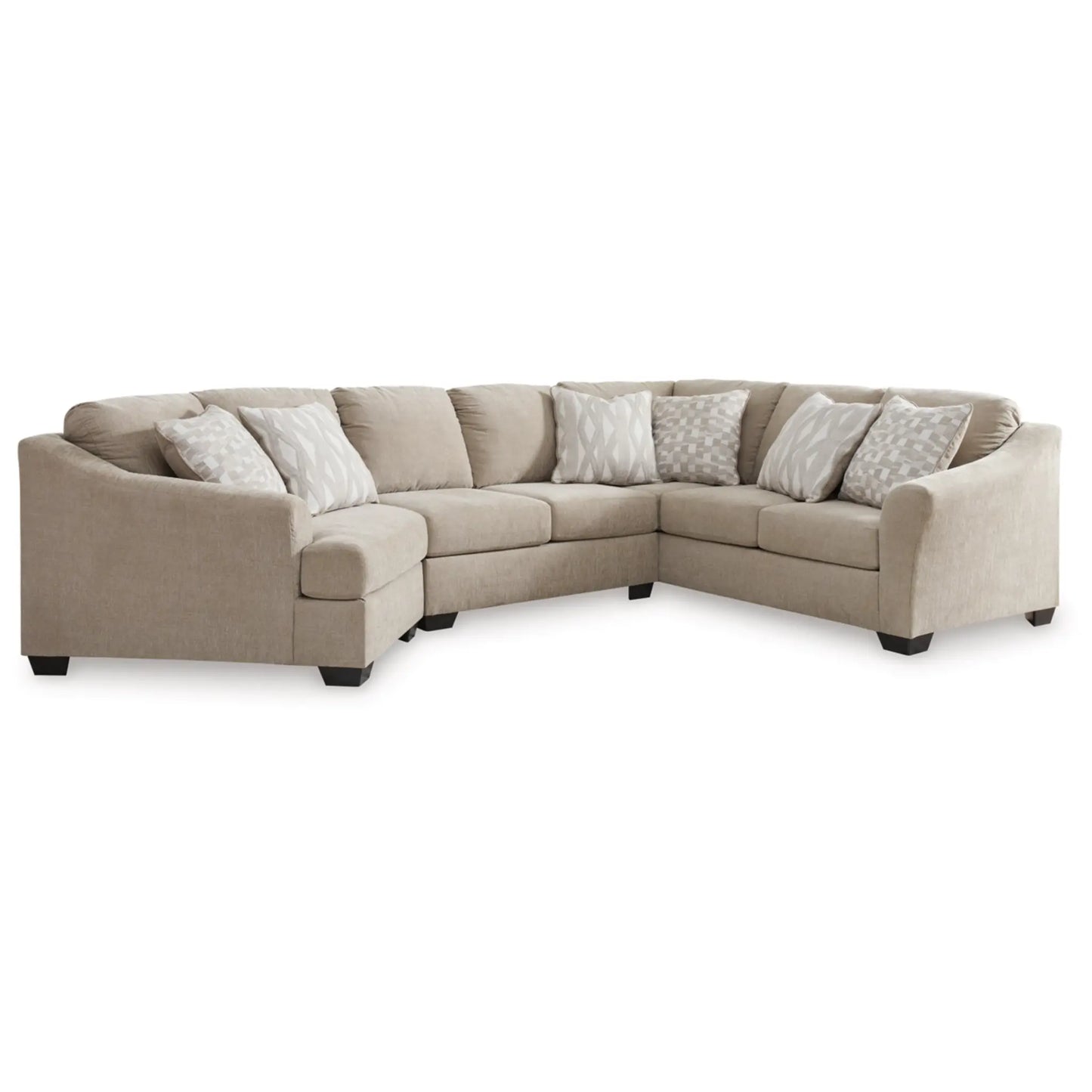 Brogan Bay 3-Piece Sectional with Cuddler - Cork