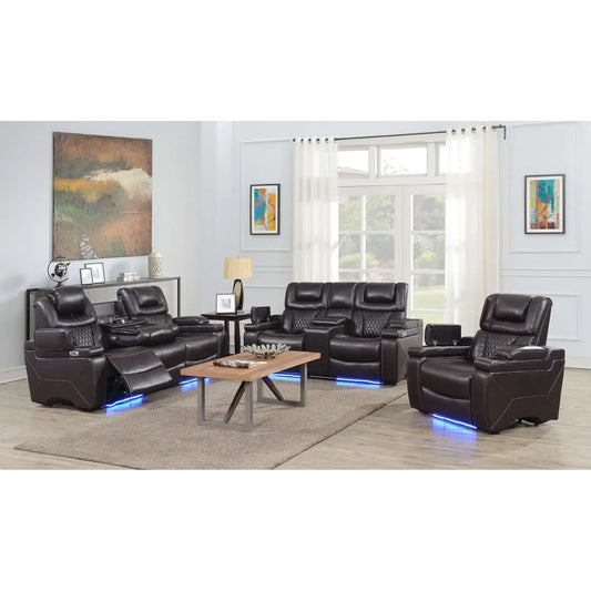 Transformer Dual Power 3pc Recliner Set