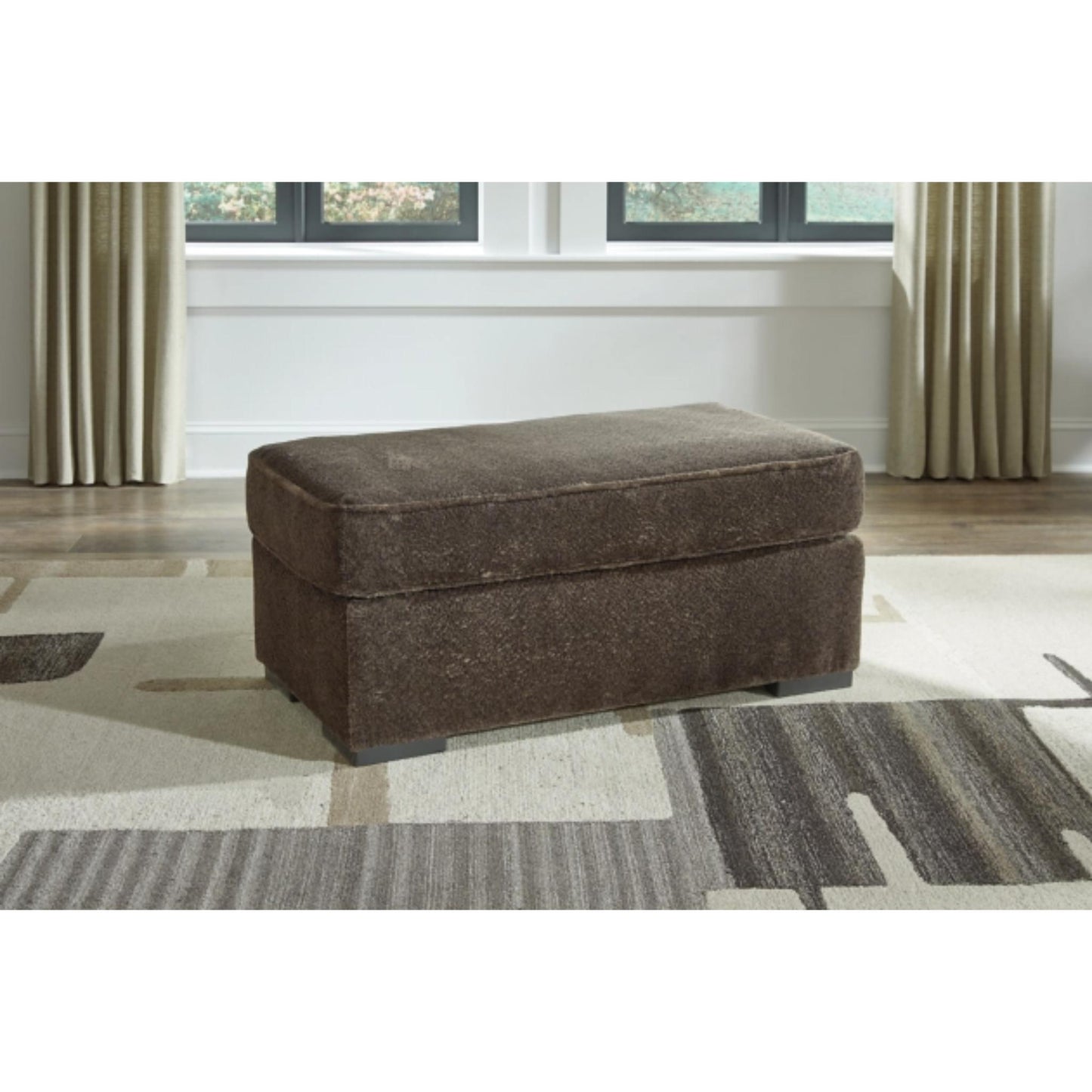 Aylesworth Ottoman - Chocolate