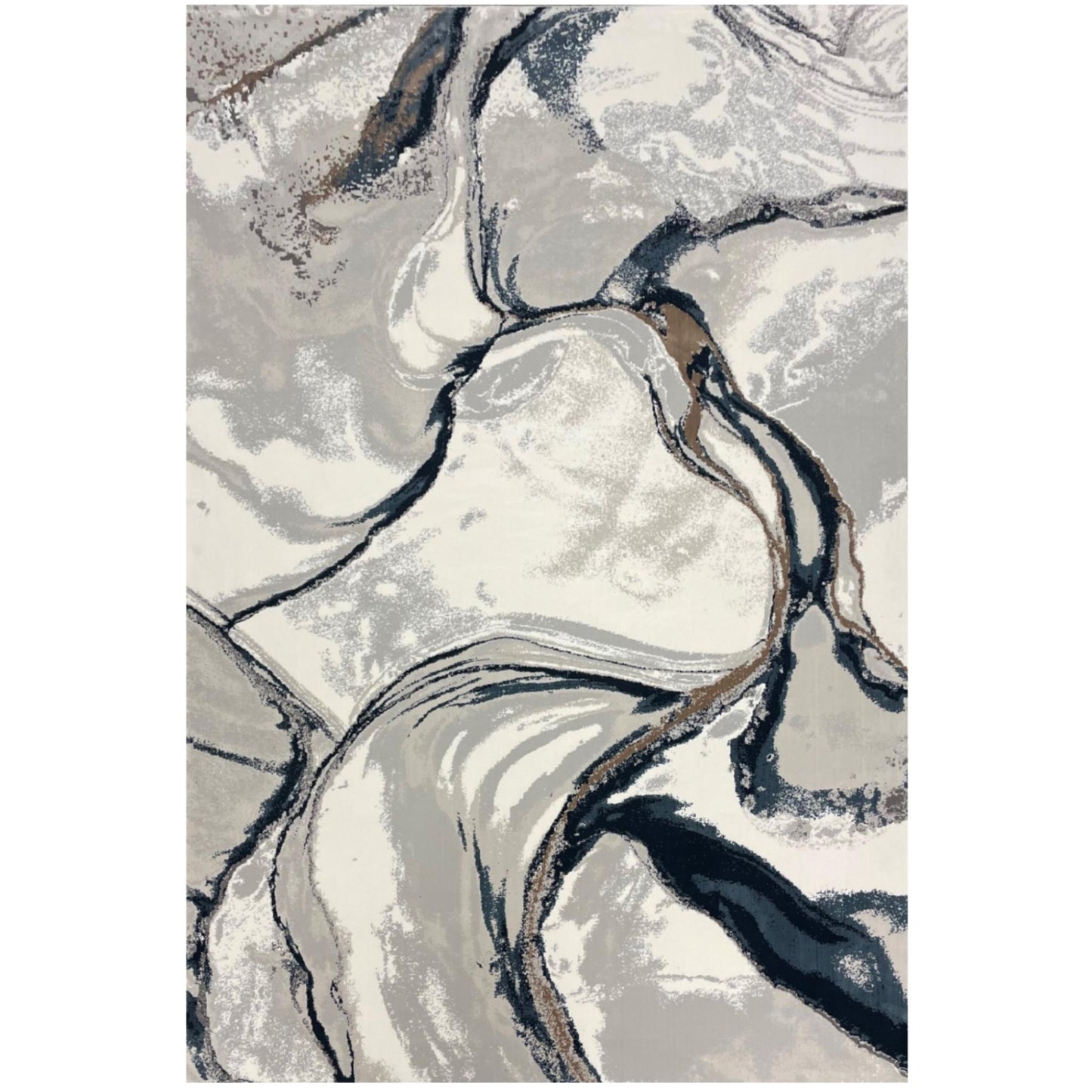 AREA RUG M- 88252 - Grey / Navy