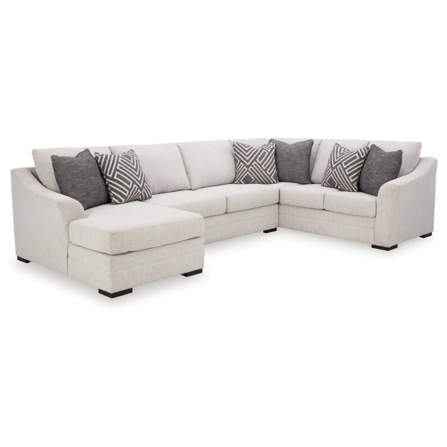 Koralynn 3-Piece Sectional with Chaise - Stone