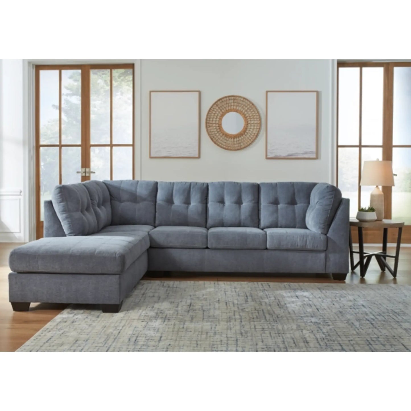 Denim Marleton 2-Piece Sectional By Ashley