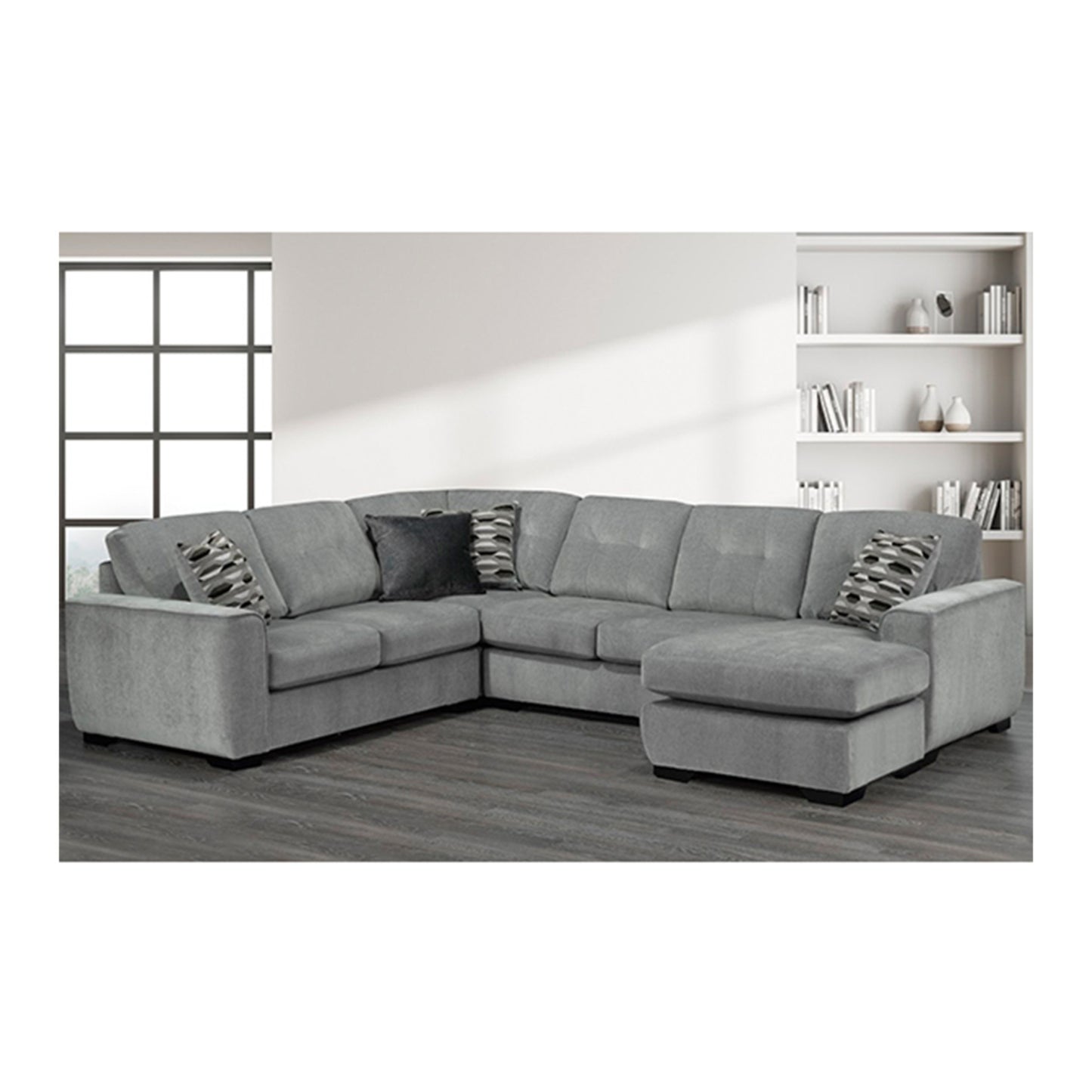 Modena 2-Piece Sectional 5595 - Grey