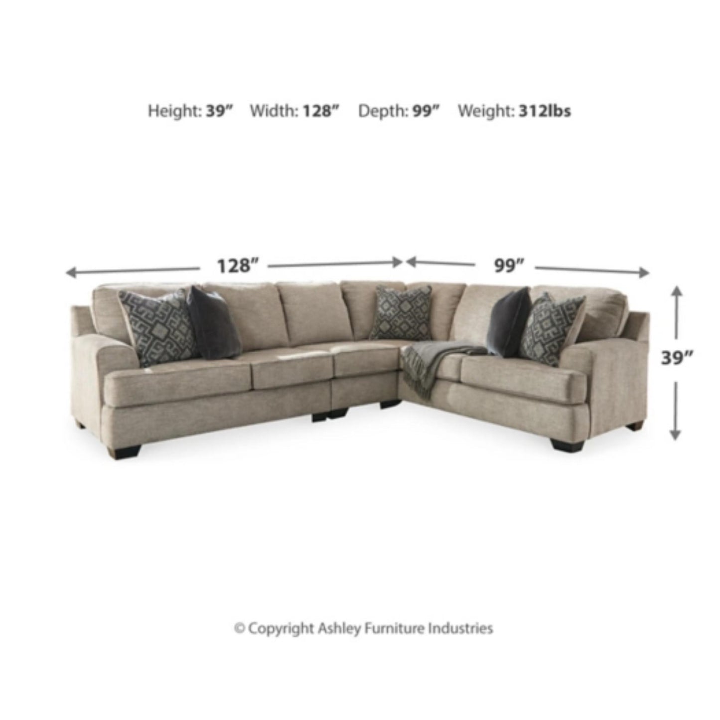 Bovarian 3-Piece Sectional