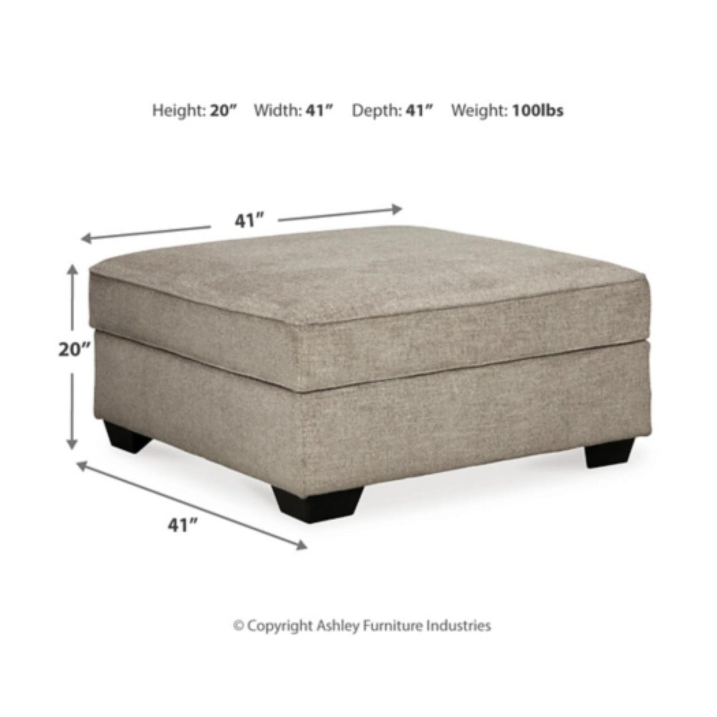 Bovarian Ottoman With Storage