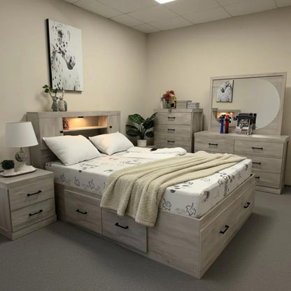 TrueNorth Custom Double/ Queen 6pc Storage Bedroom Set – Canadian Made