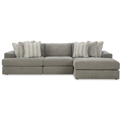 Avaliyah 3-Piece Modular Sectional with Chaise - Ash