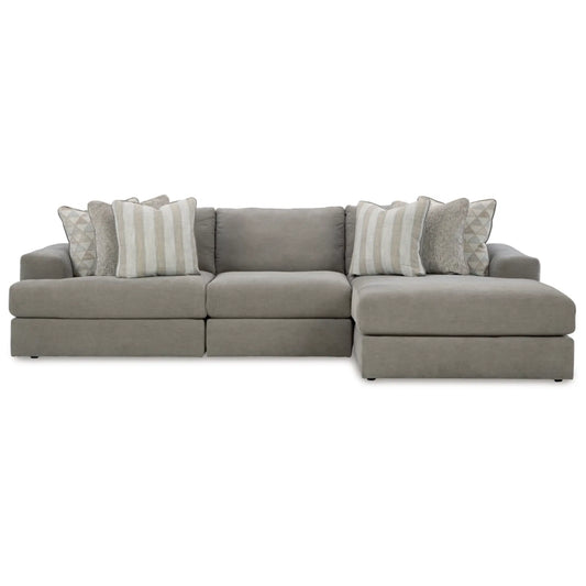 Avaliyah 3-Piece Modular Sectional with Chaise - Ash