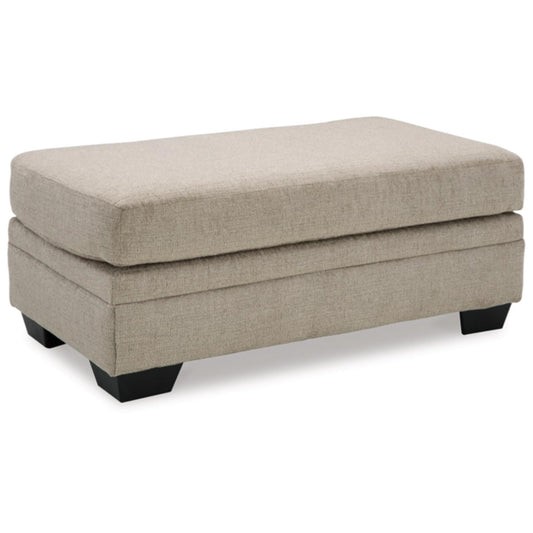 Stonemeade Ottoman - Taupe / Nutmeg