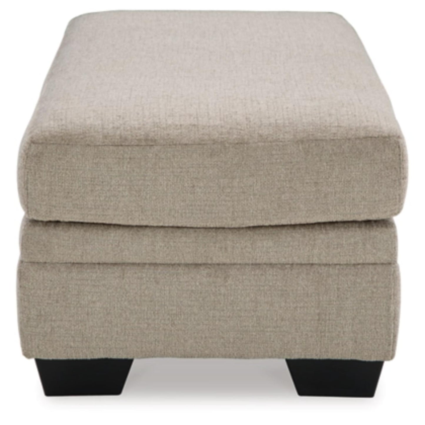 Stonemeade Ottoman - Taupe / Nutmeg