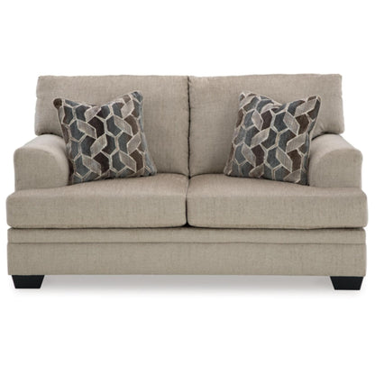 Stonemeade Loveseat - Taupe / Nutmeg