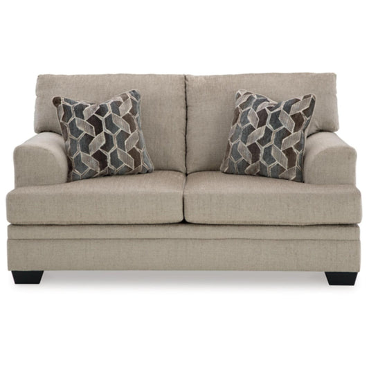 Stonemeade Loveseat - Taupe / Nutmeg