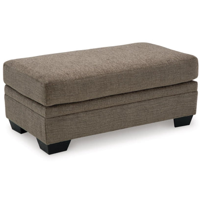 Stonemeade Ottoman - Taupe / Nutmeg