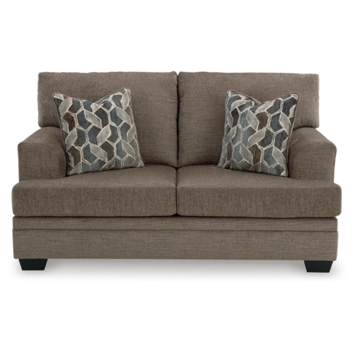 Stonemeade Loveseat - Taupe / Nutmeg