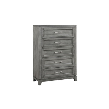 Moonlight Queen 6pc Bedroom Set - 1450 - White / Grey