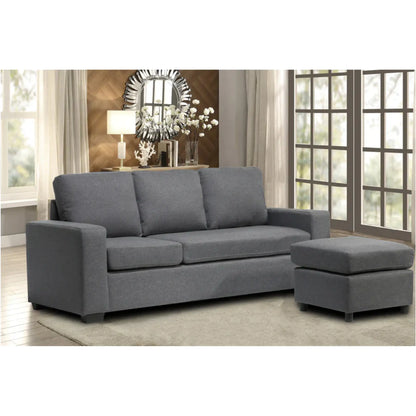 Reversible Sectional with 2 Throw Pillow - 6052