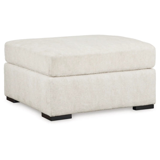 Chessington Oversized Accent Ottoman - Ivory