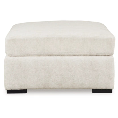 Chessington Oversized Accent Ottoman - Ivory