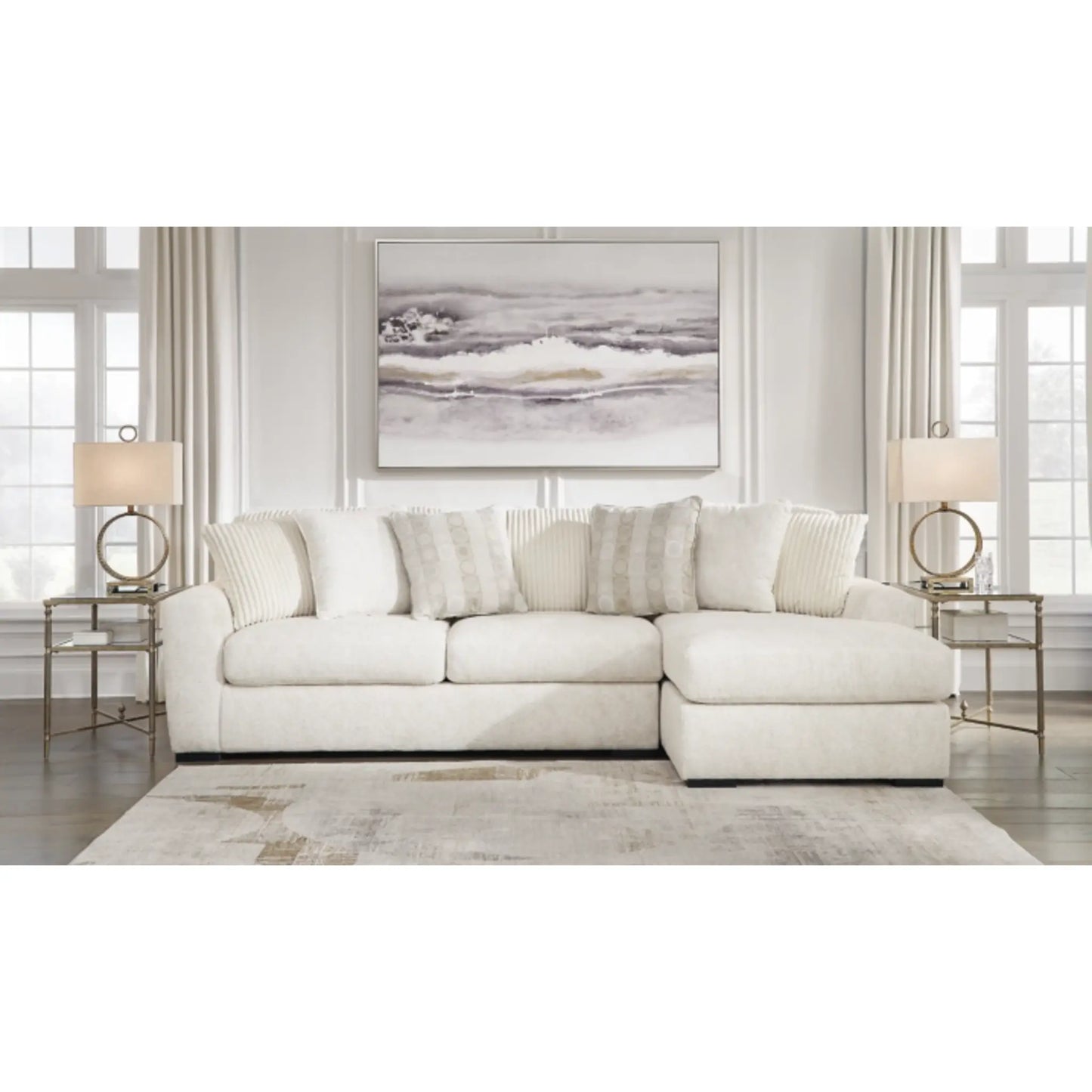 Chessington 2-Piece Sectional with Chaise - Ivory