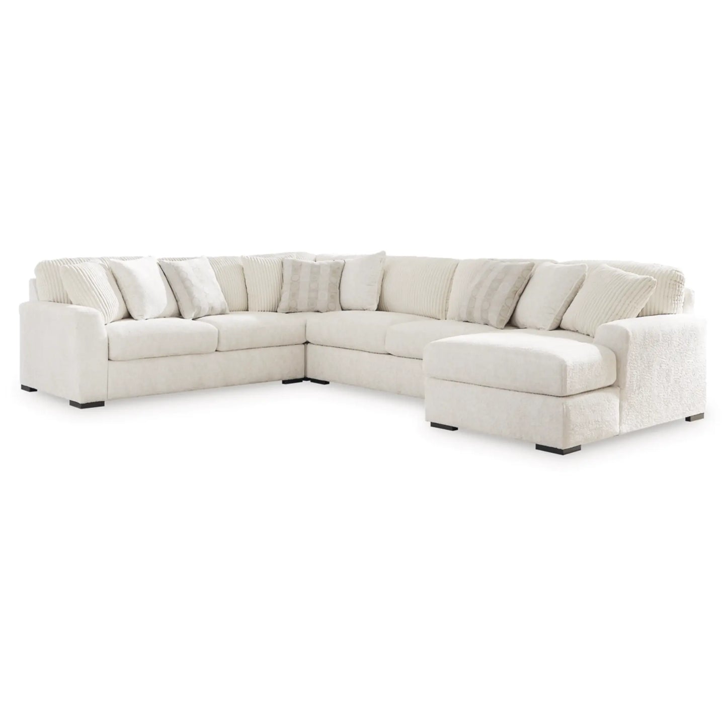 Chessington 4-Piece Sectional with Chaise - Ivory