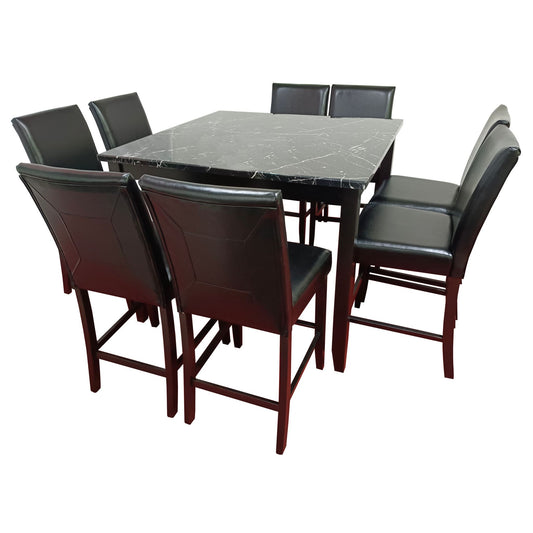 Amber Black Pub Dining Set