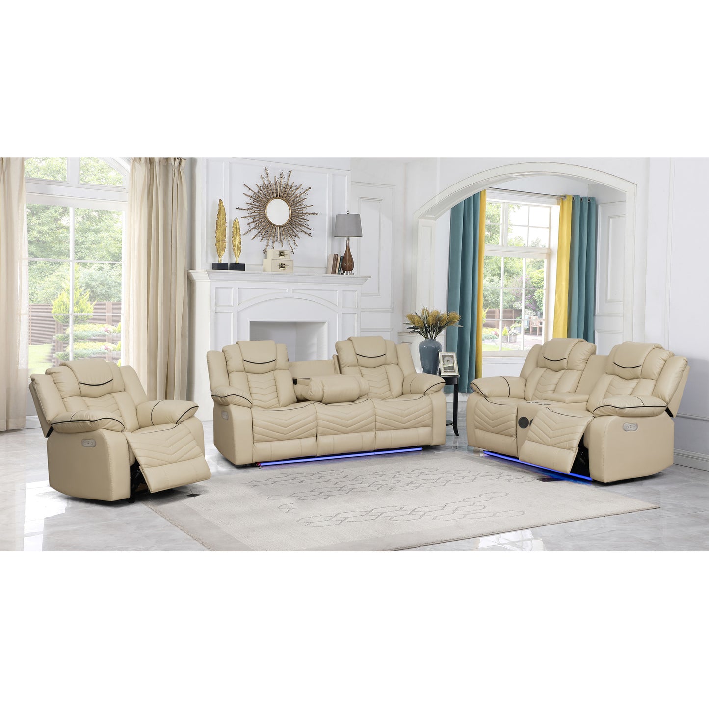 3pc Roger Power Recliner Set