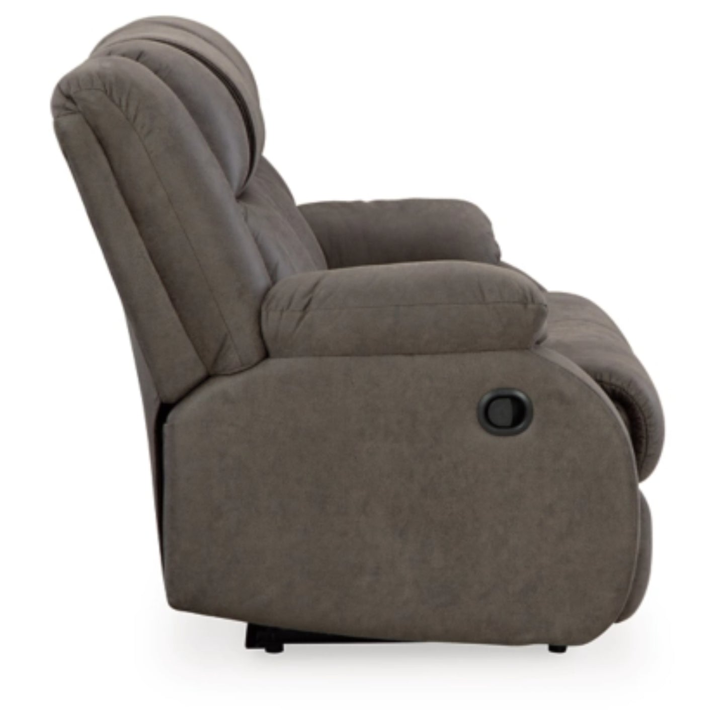 First Base Manual Reclining Loveseat - Gunmetal