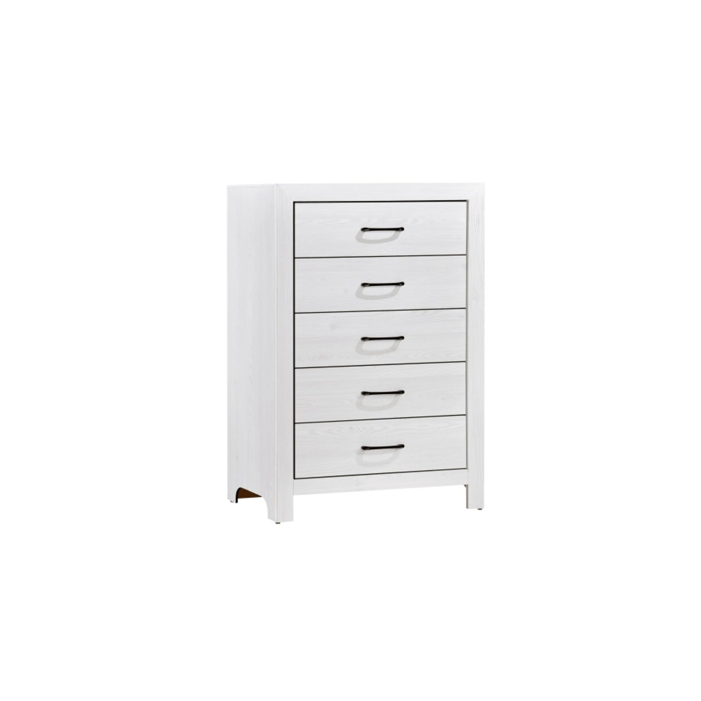 Pearl Luxe King 6pc Bedroom Set - 1534WH - White / Grey / Rustic Brown / Natural