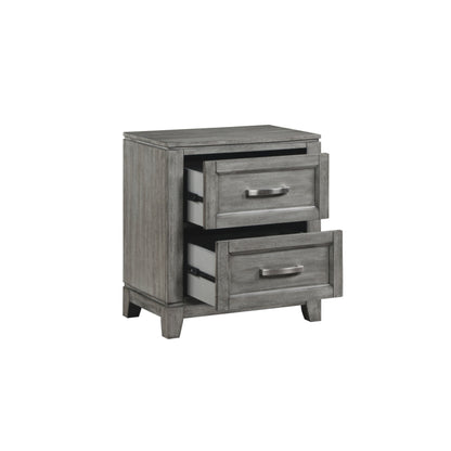 Moonlight Queen 6pc Bedroom Set - 1450 - White / Grey