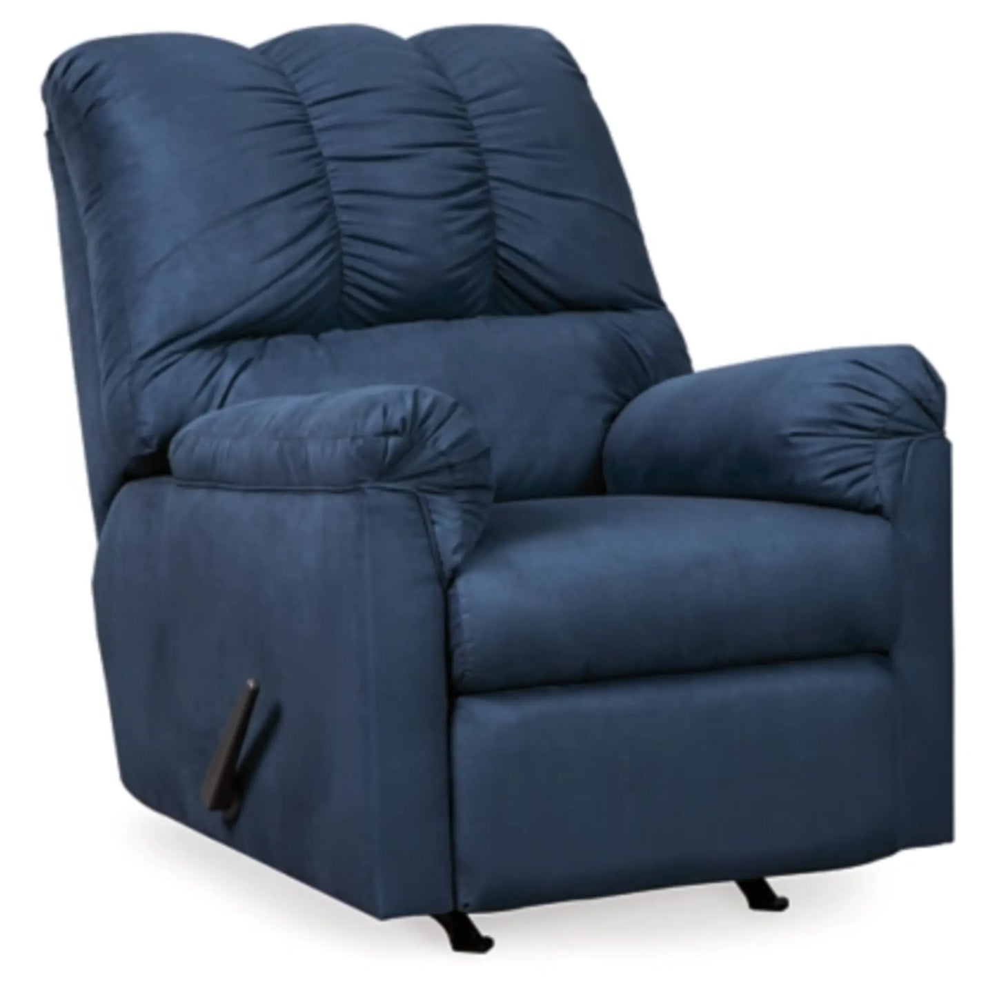 Darcy Rocker Recliner - Cobblestone / Black / Blue