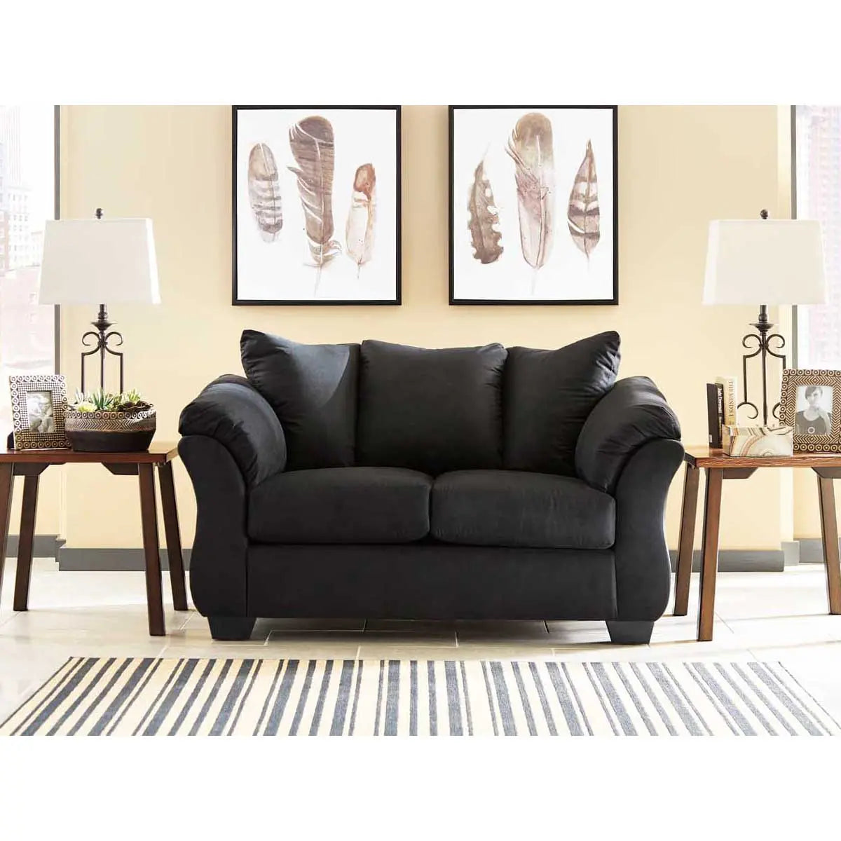 Ashley Altari Fabric Loveseat in Slate