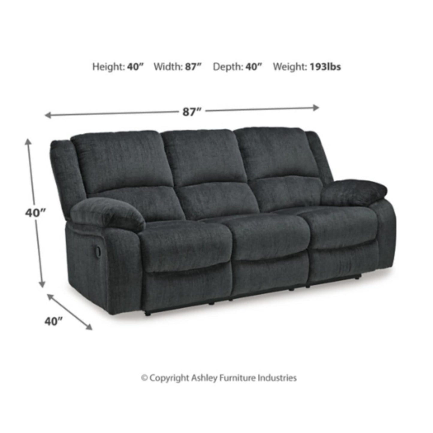 Draycoll Manual Reclining Sofa