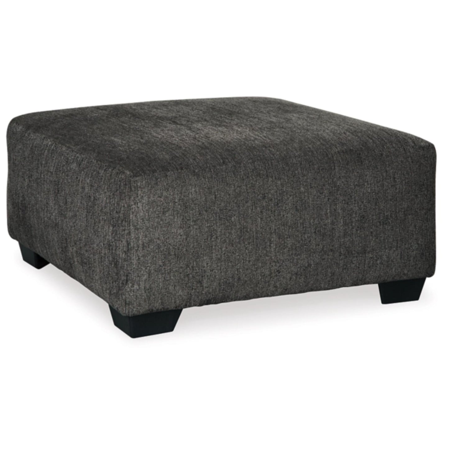 Ballinasloe Oversized Accent Ottoman - Smoke / Platinum