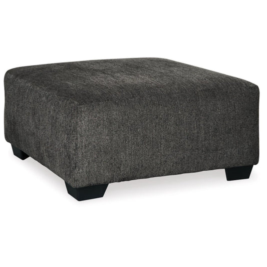 Ballinasloe Oversized Accent Ottoman - Smoke / Platinum