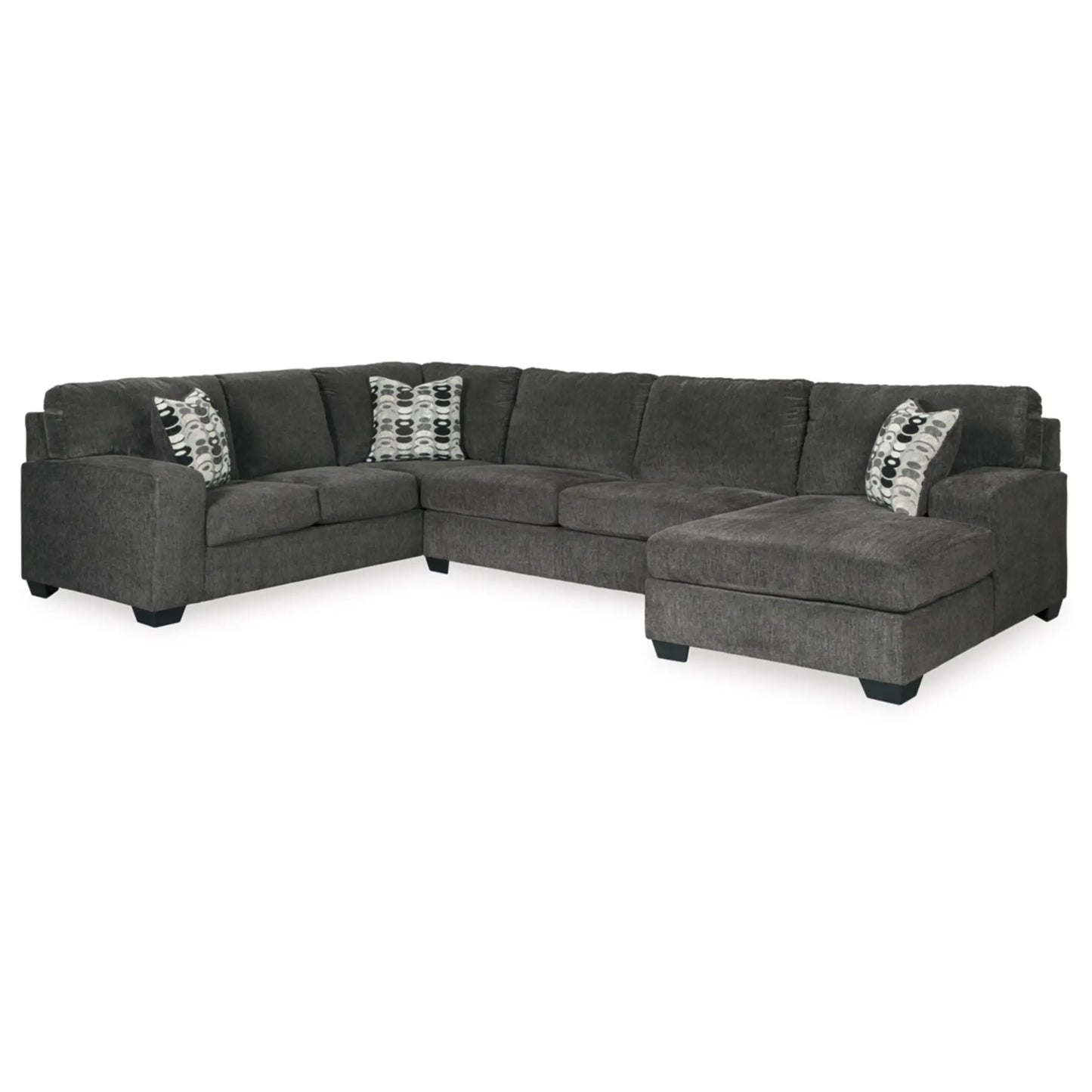 Ballinasloe Smoke 3-Piece Sectional By Ashley